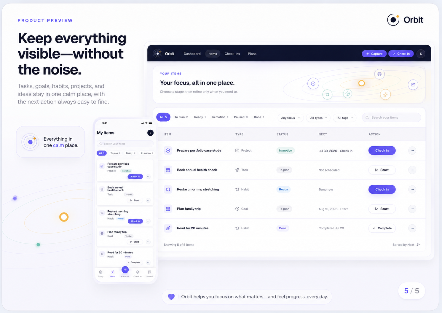 Orbit product preview 5 of 5